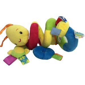 Lillipitiens Caterpillar Plush Stuffed Lovey Crib Stroller Handle Wrap Rattle